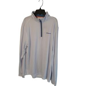 Vineyard Vines Performance Sankaty 1/4 Zip Pullover Men's L Blue Long Sleeve NEW